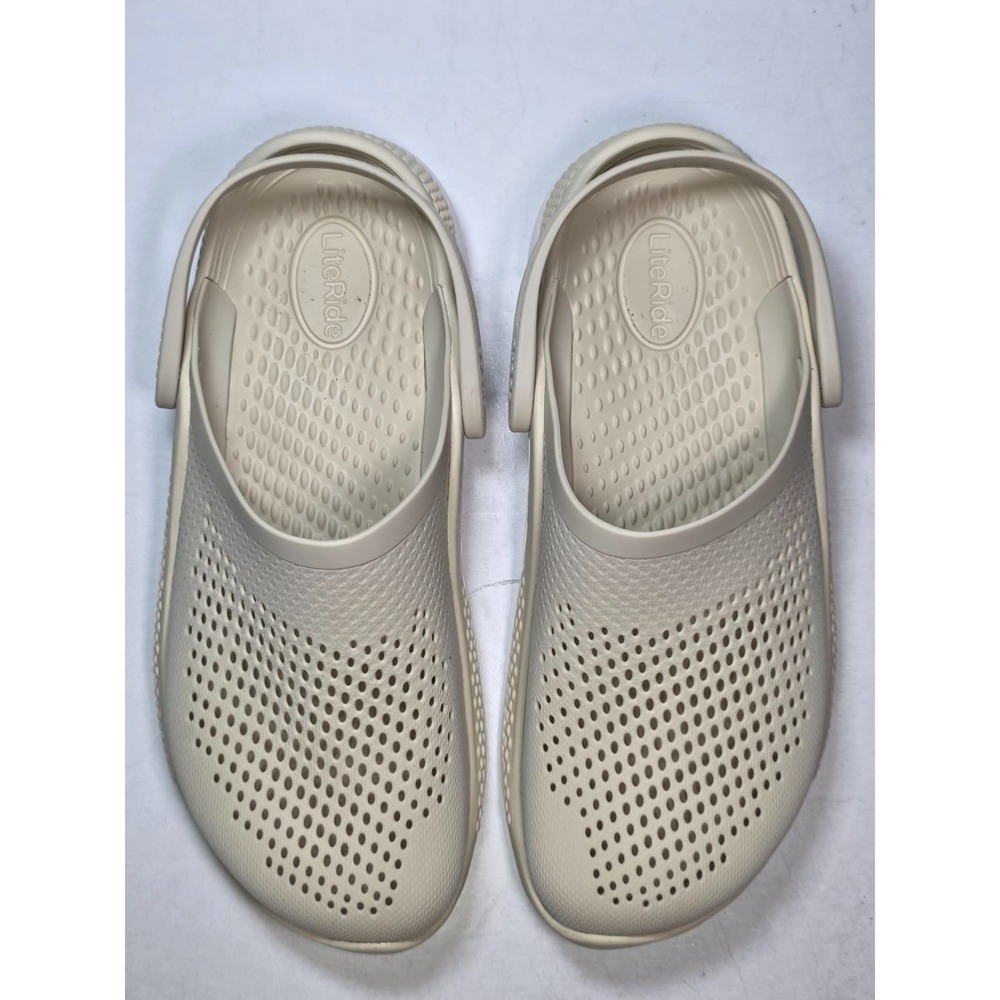 Crocs LiteRide 360 Clogs Mens Size 7 Women's 9 Cream White Slip On Shoes Sandals - Picture 7 of 14
